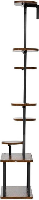 Buying Solutions MB Pflanzenständer für den Innenbereich mit LED-Pflanzenleuchten, 8-stöckiges beleuchtetes Pflanzenregal aus Metall in Braun, Baumform, Höhe: 157,5 cm, Breite: 92,0 cm, Tiefe: 31,0 cm - Bild 1