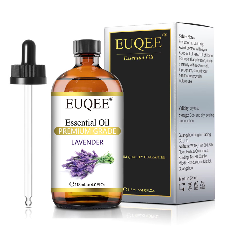 EUQEE Ätherisches Öl, Lavendel, Vanille, Pfefferminze, Eukalyptus, 118 ml - Bild 2