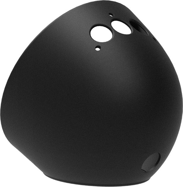 ALLOYSEED Silikon-Schutzhülle für Echo Spot 2024, kratzfester Fallschutz und staubdichte Abdeckung in Schwarz oder Rot - Bild 1