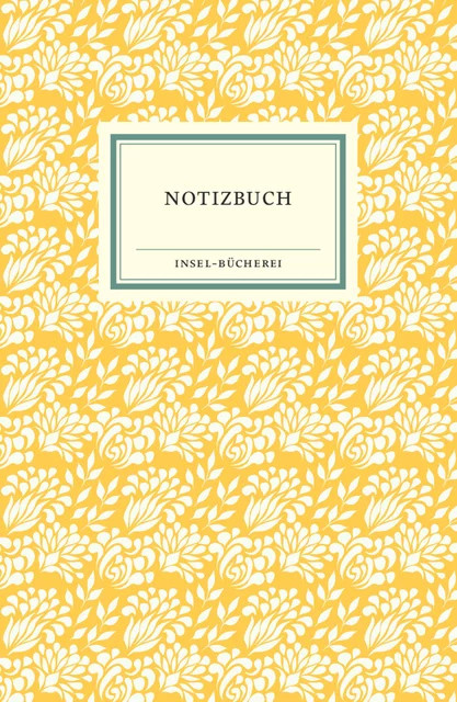 Notizbuch Insel-Bücherei mit sonnengelbem Blumendekor und unbeschriebenen Seiten - Bild 1