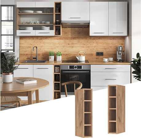 Vicco Küchen-Regalhängeschrank Fame-Line in Eiche Goldkraft, modern mit Einlegeboden