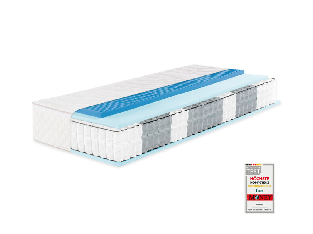 f.a.n. 7-Zonen Boxspring-Matratze mit Thermogel-Auflage und Pocketsprings, H3, Breite: 100 cm, Länge: 200 cm - Bild 2