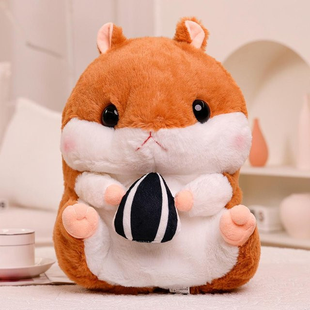 Yiran toy Kawaii Hamster Plüschtier Handwärmer Decke, 3-in-1, 40cm - Bild 1