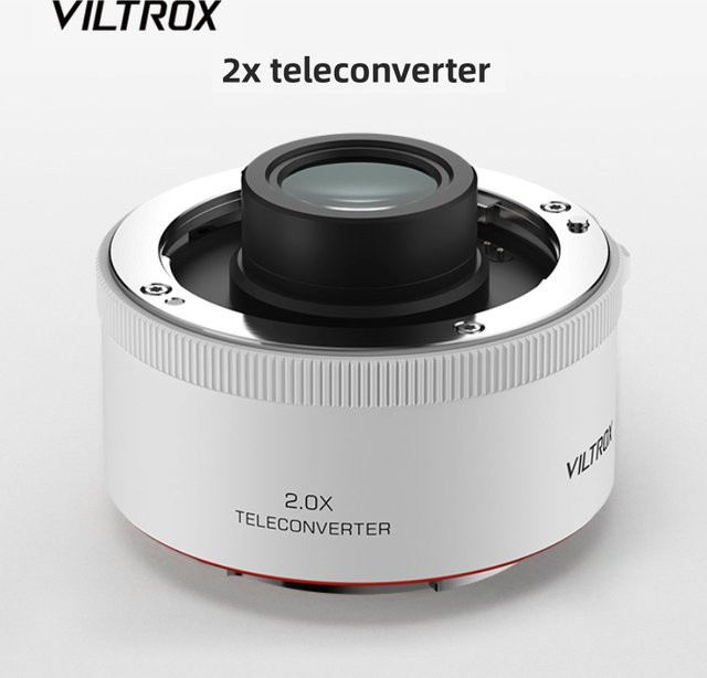 Viltrox 2.0x Telekonverter Autofokus-Objektivadapter für Sony E und Nikon Z Objektive in Weiß - Bild 1