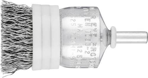 PFERD TOOLS Pinselbürste PBUR ungezopft mit Stützring aus Stahl in Silber, Durchmesser: 25 mm, Schaft-Durchmesser: 6 mm, Draht-Durchmesser: 0,35 mm - Bild 1
