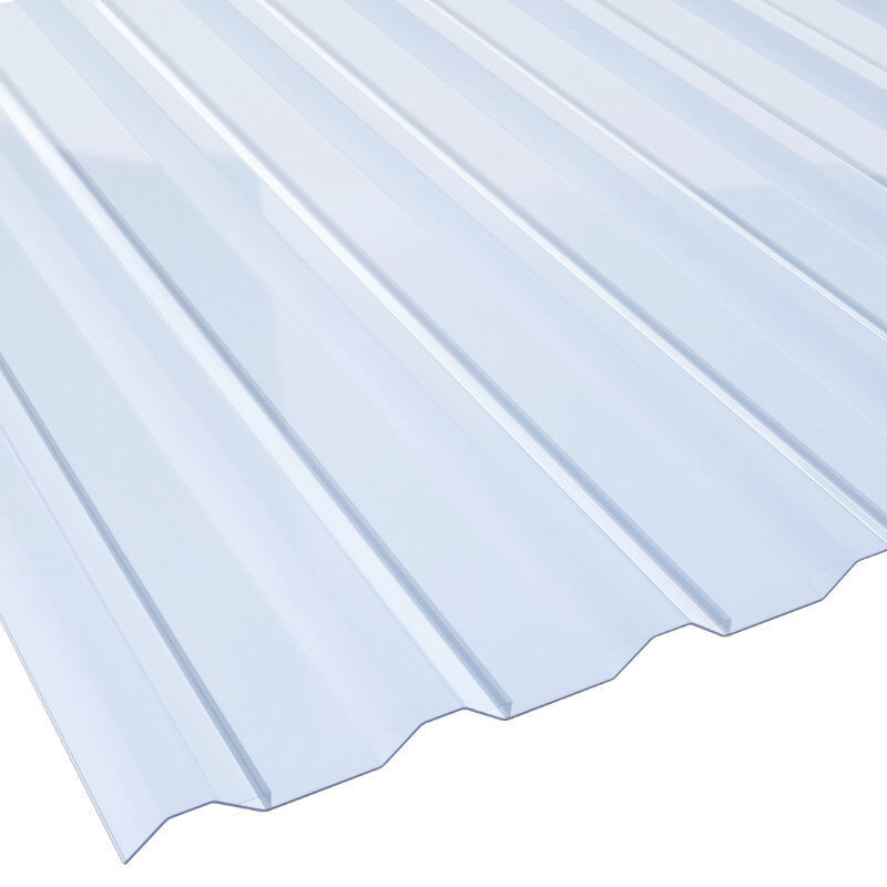 Lichtplatte PVC BioLine Spundwand 20/138LR glasklar-bläulich Breite: 11,44 cm, Dicke: 0,14 cm - Bild 1