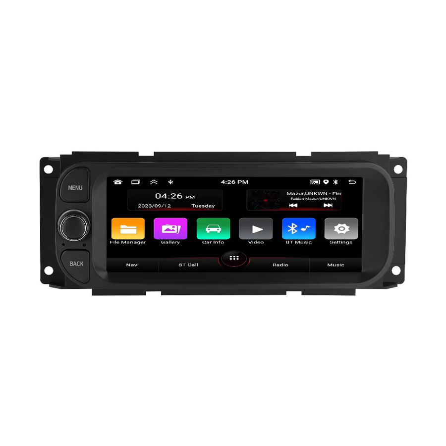 NAVIFANS Android 15 Multimedia Autoradio mit Carplay und GPS für Jeep Grand Cherokee Liberty Wrangler und Chrysler 2002-2006, Schwarz, 2 GB RAM, 64 GB Speicher - Bild 7