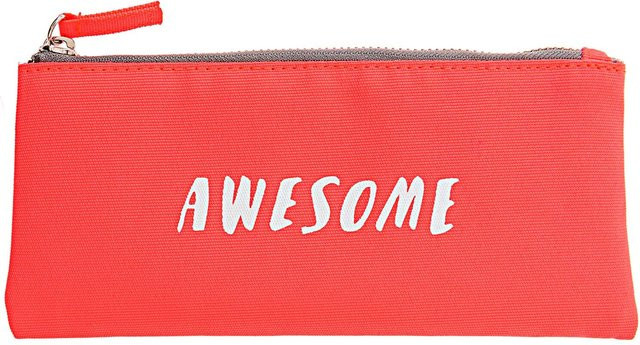 Rico Design Paper Poetry Textil Etui Awesome in Neonorange, B: 21,5 cm, H: 10 cm - Bild 1
