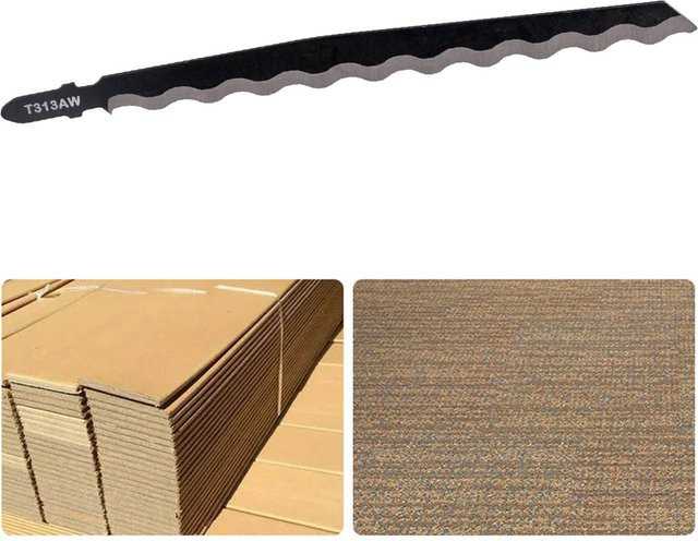 VIBRATITE HCS Stichsägeblätter aus Kohlenstoffstahl für Holz und Kunststoff, Schwarz, 152 mm - Bild 1