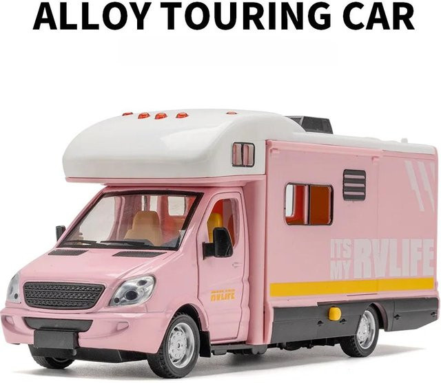 Linyi toy car Tourist Wohnmobil Modell Spielzeugauto, 1:32, mit Licht und Geräusch, ab 14 Jahren - Bild 1