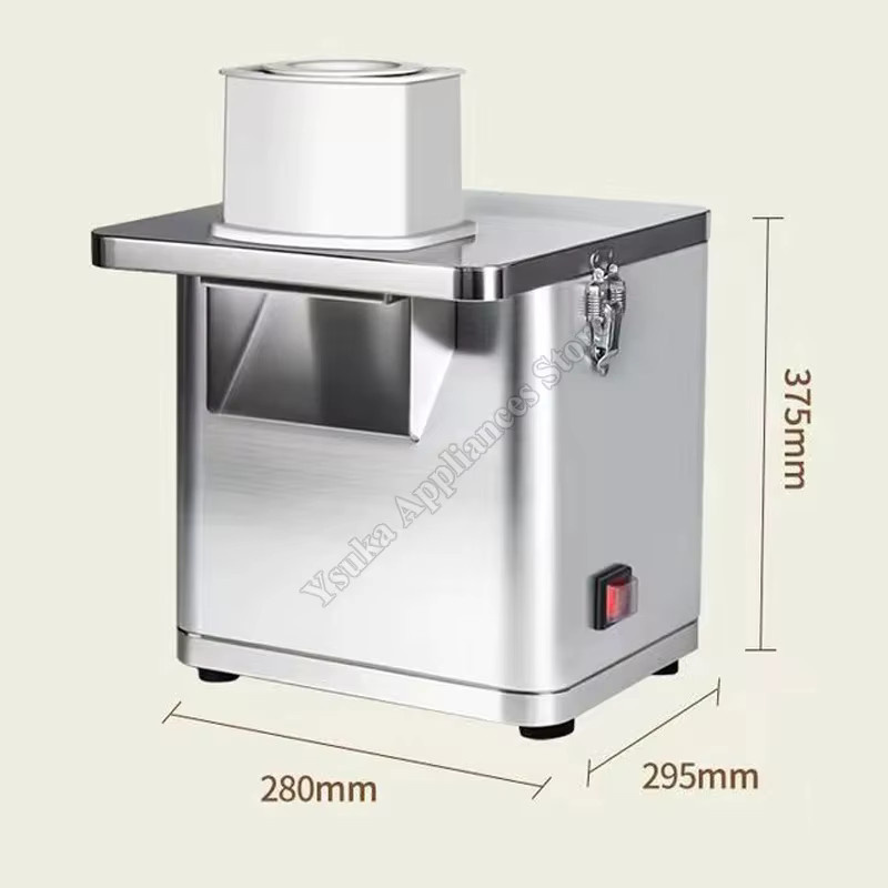 OUCEY Multifunktionale Schnellwellen-Kartoffelschneidemaschine für Pommes-Frites und Gemüse in Silber, Breite: 37,5 cm - Bild 4