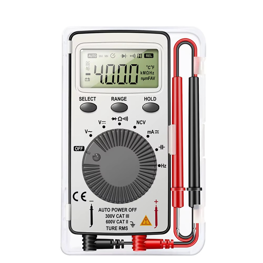 ANENG AN101 Mini Digital-Multimeter mit 4000 Counts True-RMS, AC/DC NCV Kapazitätsmessgerät, Amperemeter und Voltmeter für professionelle Messungen - Bild 4