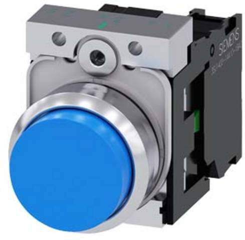 Siemens Drucktaster 3SU1150-0BB50-1BA0 in Blau aus Metall - Bild 1