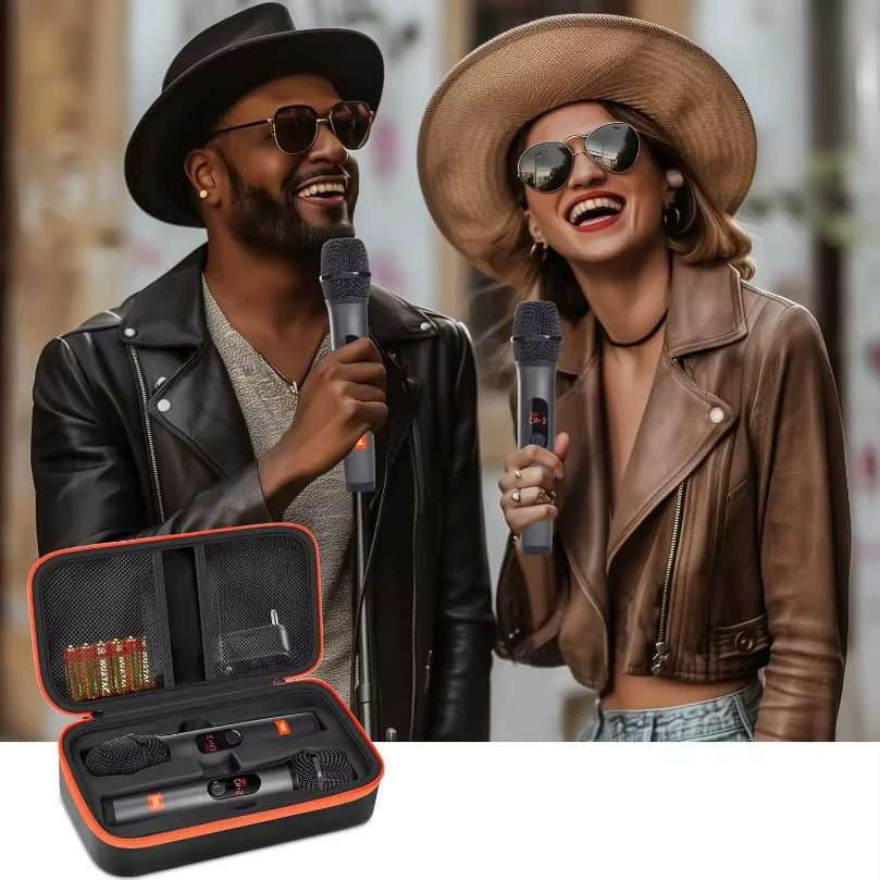 Schutzhülle für JBL Wireless Two Microphone System, Universelle Handheld Dual Mic Reisetasche, Schwarz - Bild 6