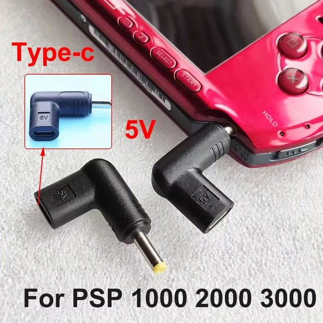 Cheng Liang Tao USB-C auf PSP Ladeadapter für PSP 1000, 2000 und 3000 in Schwarz - Bild 1