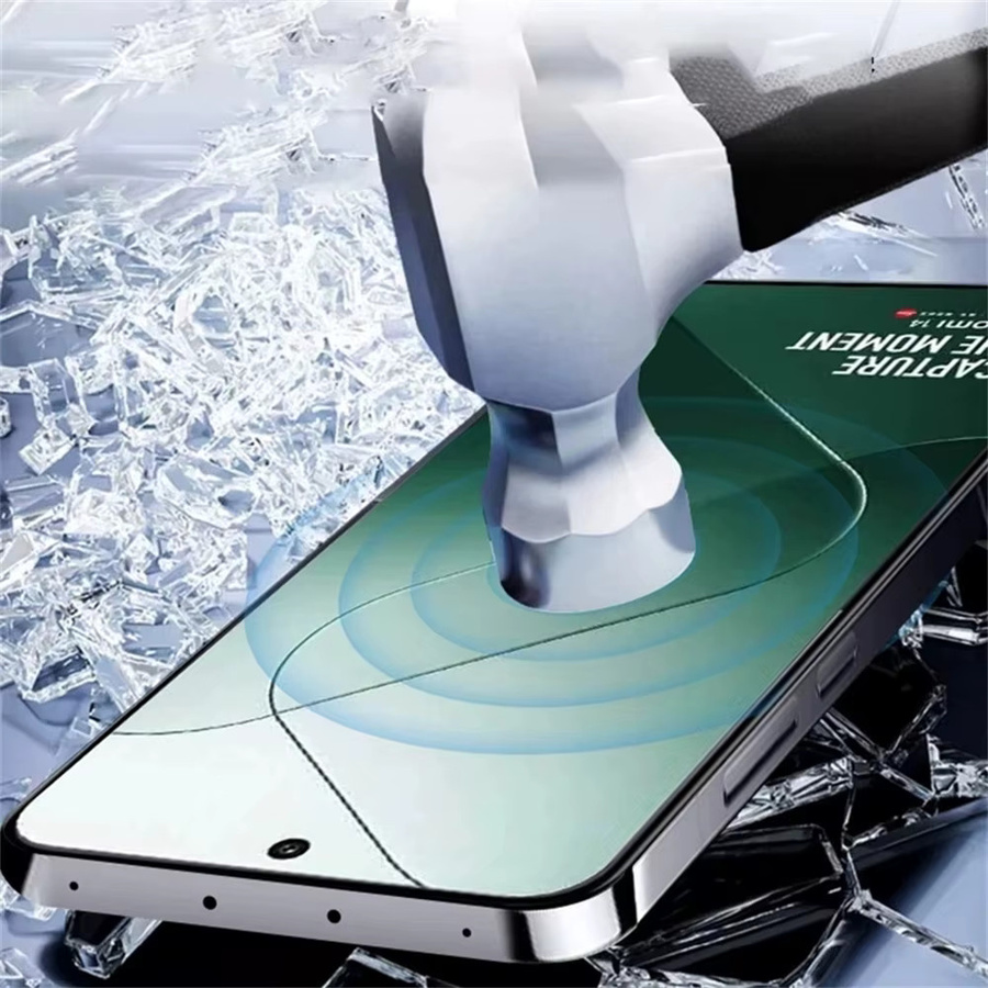 Staubfreier Displayschutz aus gehärtetem Glas für Xiaomi Redmi Note 13 12 11 Pro Plus 4G 5G und Redmi 13C, transparent - Bild 2