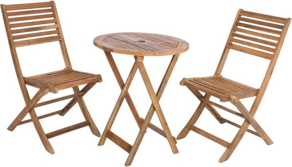 Garden Pleasure Balkonset Ibarra 3-teilig aus Akazienholz in Braun