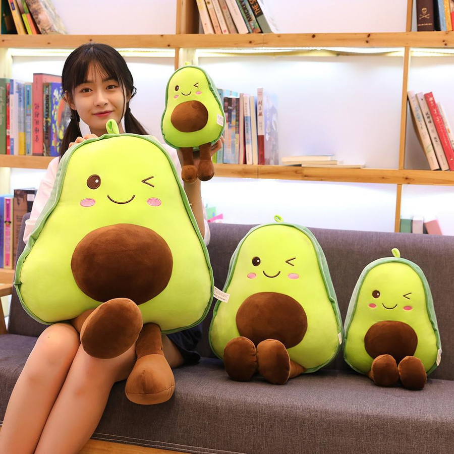 Yiran toy Avocado Puppe Kissen Plüschspielzeug Grün - Bild 2