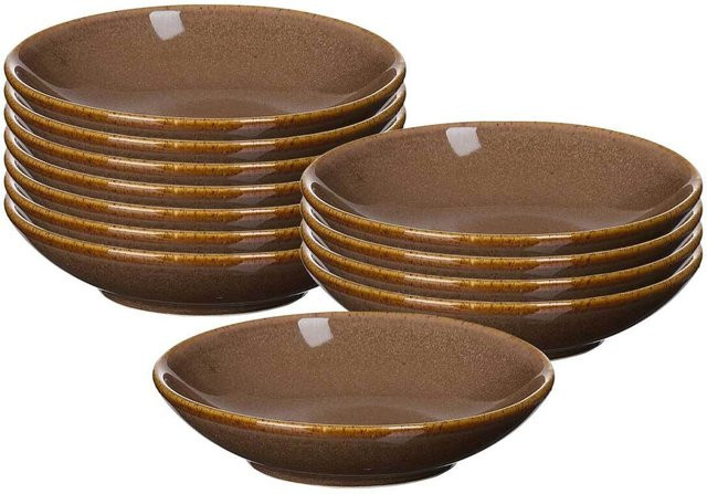 Ritzenhoff & Breker Dipschalen Sahara aus Keramik in Braun, 12er Set, Durchmesser: 10 cm - Bild 1