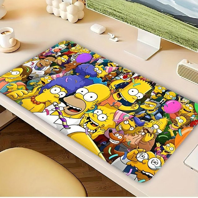 Wasserdichtes The Simpsons Mauspad in Multicolour für Computer und Laptop - Bild 1
