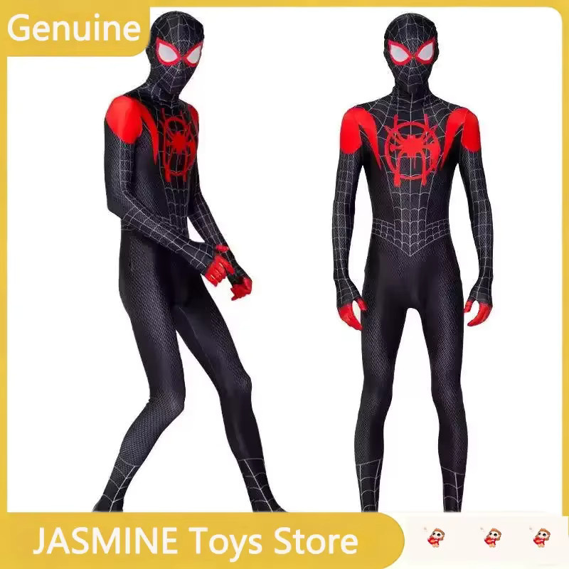 Bandai Marvel Miles Morales Zentai-Anzug, Cosplay-Kostüm, Schwarz, ab 14 Jahren - Bild 4