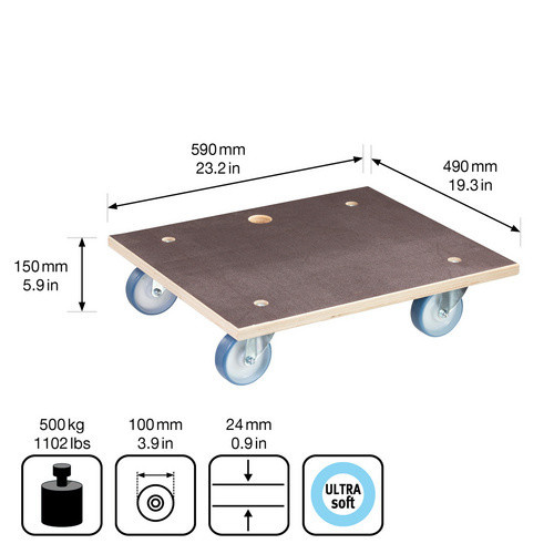 WAGNER SYSTEM Transporthilfe MM braun B/H: 49,0 x 1,5 cm - Bild 3