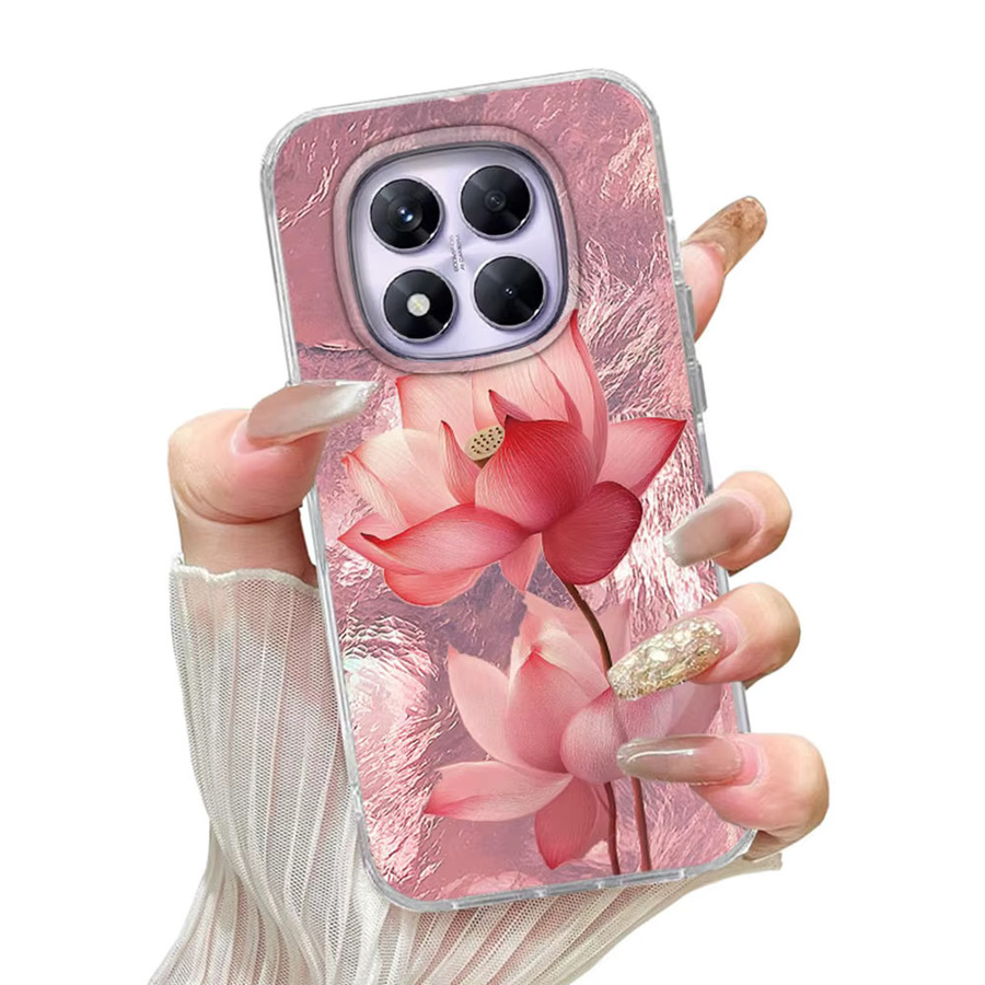 Luxus INS Lotus Blume Handyhülle für Xiaomi Redmi Note Serie in Pink - Bild 2