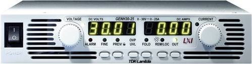 TDK-Lambda GENH30-25/LN Labornetzgerät für Rackeinbau, einstellbar 0 - 30 V/DC, 0 - 25A, 750W, Farbe: Silber, programmierbar via RS-232 und RS-485 - Bild 1