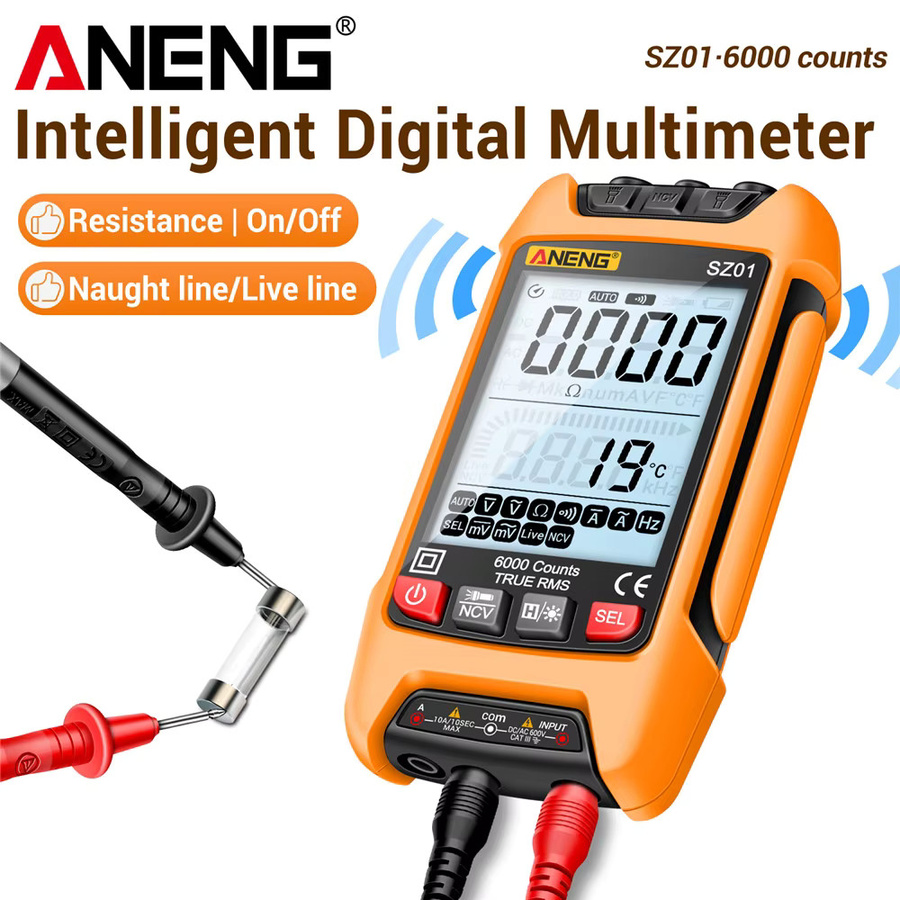 ANENG SZ01 Digitaler Multimeter-Tester mit 6000 Zählungen als professioneller Spannungsprüfer und Kapazitätsmesser für AC/DC-Strom - Bild 7