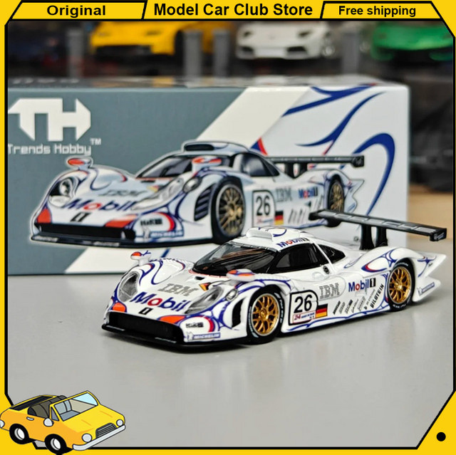 Trends Hobby Porsche 911 GT3 R DTM 2024 911 GT1 LM 1998, Spielzeugauto, 1:64 Maßstab, Metall - Bild 1