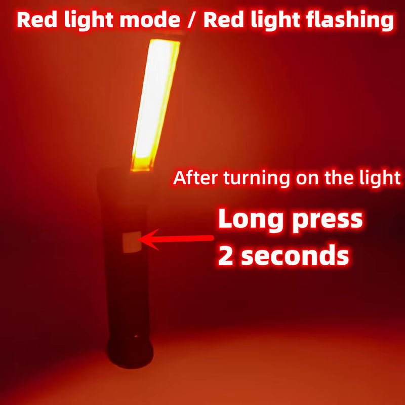 ESMARTER COB LED Taschenlampe, USB wiederaufladbare Arbeitsleuchte mit Magnet und Hängemöglichkeit, Schwarz - Bild 6