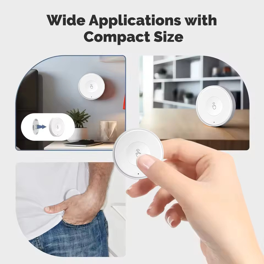 Tuya Zigbee Smart Switch Weiß: Drahtloser Szenenschalter und batteriebetriebene Fernbedienung zur Multi-Szenen-Verknüpfung - Bild 4