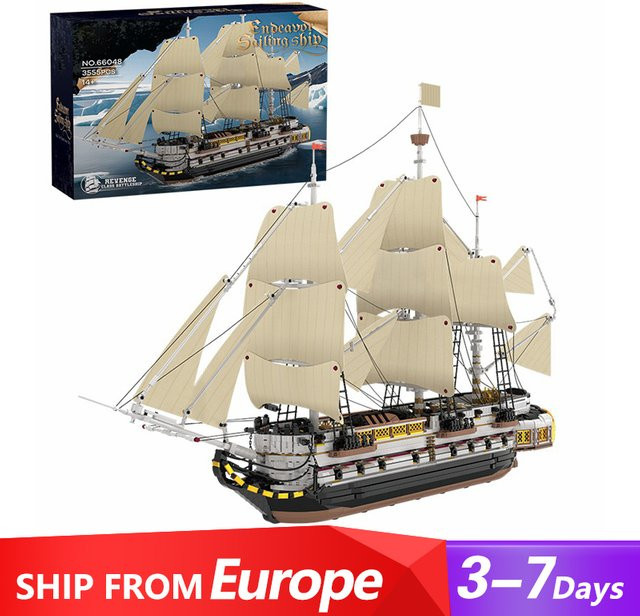 MOC Piratenschiff Endeavour, Klemmbausteine, 3555 Teile, ab 14 Jahren - Bild 1
