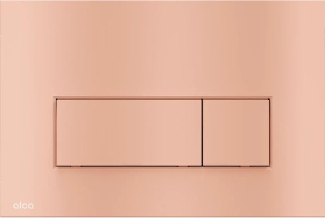 Alcadrain Betätigungsplatte M57-RG-M Dual Flush in Rotgold-Matt - Bild 1