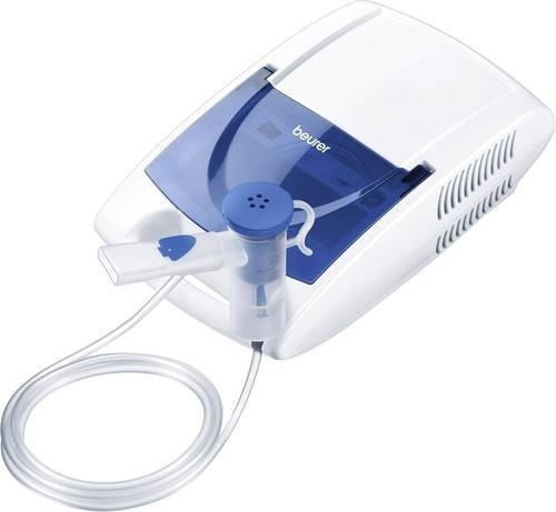 Beurer IH21 Inhalations-Vernebler-Set mit Mundstück und Nasenstück in Weiß und Blau - Bild 1