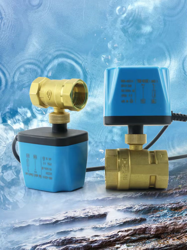 AICANTEK Motorisierter Kugelhahn aus Messing als elektrisches Wasserventil DN15, Normalerweise geschlossen - Bild 6