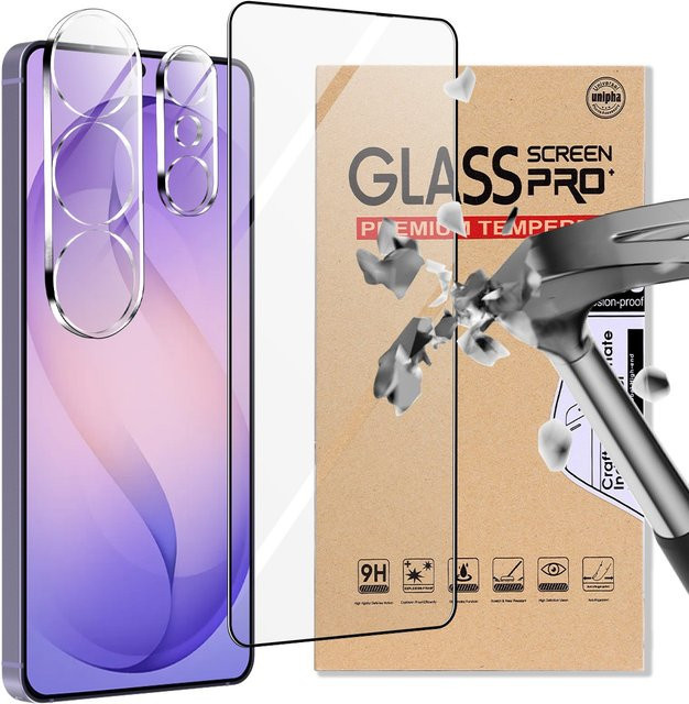 Samsung Displayschutz aus gehärtetem Glas und Kameralinsen-Schutz für Samsung Galaxy S26 Ultra, S26 und S25 Ultra, transparent - Bild 1