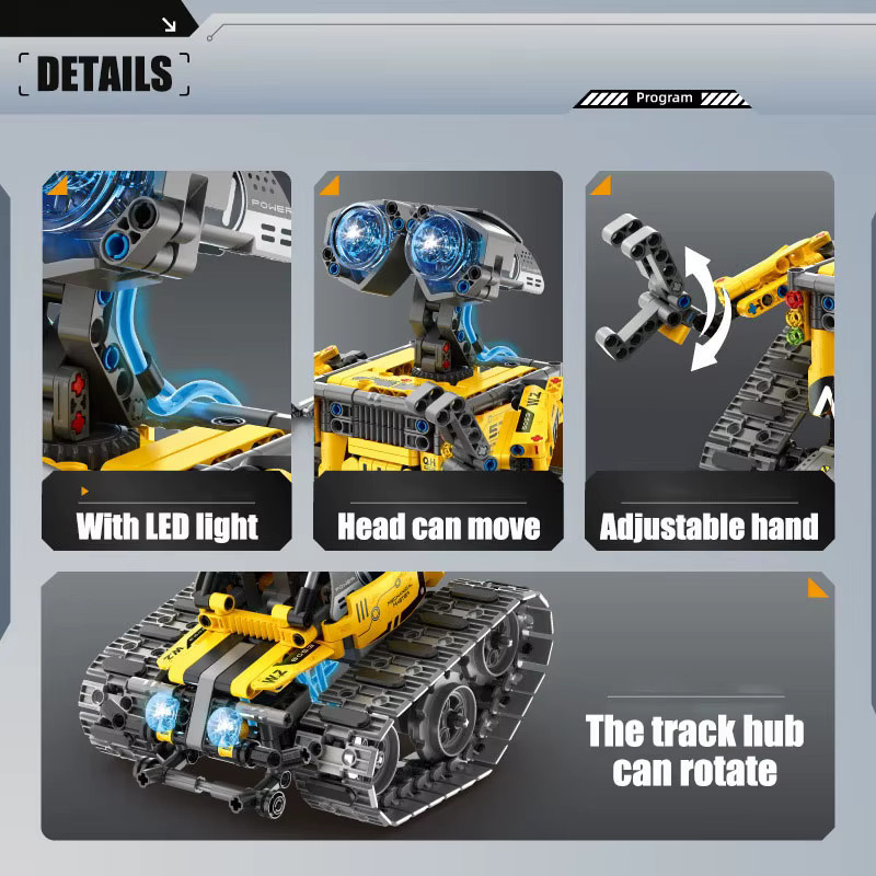 BXA Technische Stadt MOC 4 IN 1 RC Roboter Modell, Bausteine, 560 Teile - Bild 4