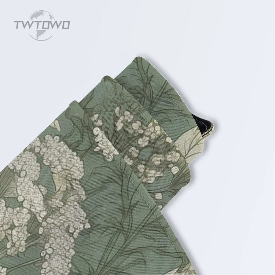 TWTOWO Gamer Mauspad XL in Grün mit Vintage Blumen Design, rutschfeste Spielmatte für Heimcomputer und Büro - Bild 4