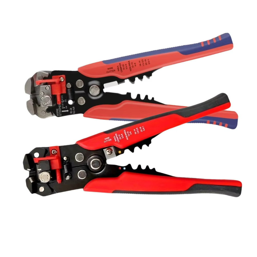 Cowurst 3-in-1 Multifunktionale Abisolierzange in Rot zum Schneiden, Abisolieren und Crimpen - Bild 7