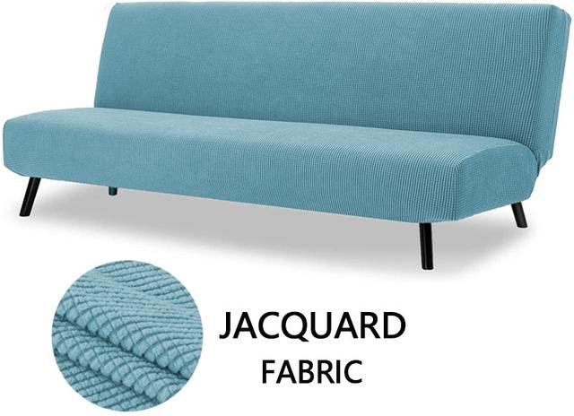Elastischer Schlafsofabezug aus Polarfleece in Blau, Größe M - Bild 1