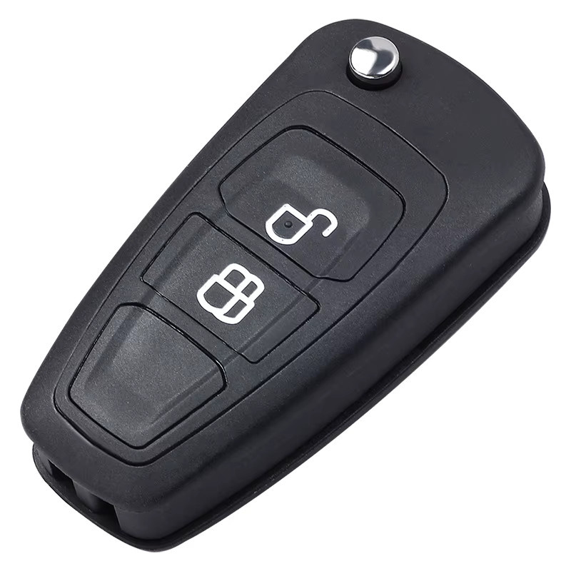 KEYECU Remote Key Fob 434 MHz FSK 4D63 Chip mit 2 Tasten für Ford Grand C-Max S-Max Focus Grand Mondeo Ranger, Schwarz, 5WK50166 AB39-15K601-DA - Bild 2