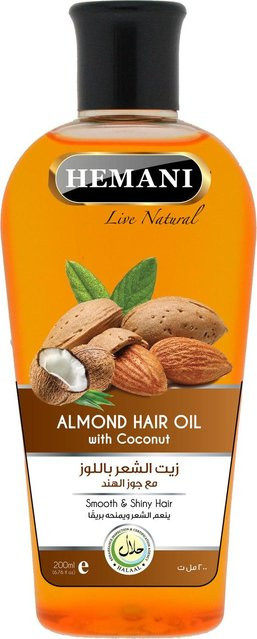 Hemani Mandelhaaröl, 200 ml - Bild 1