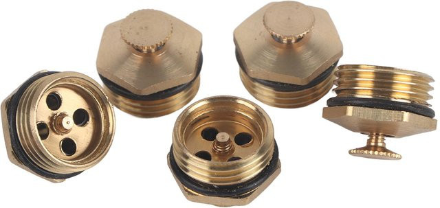 TOMTOP JMS Einstellbare Zentrifugal-Zerstäubungsdüse aus Messing in Gold mit Durchflusssteuerung und 1/2 Zoll Anschluss für Garten, Rasen und Landwirtschaft - Bild 1