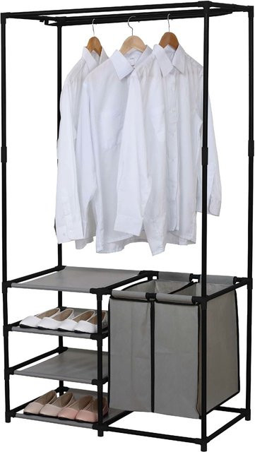 HTI-Line Garderobe Lena XL Kleiderstange aus Metall in Schwarz für den Flur - Bild 1