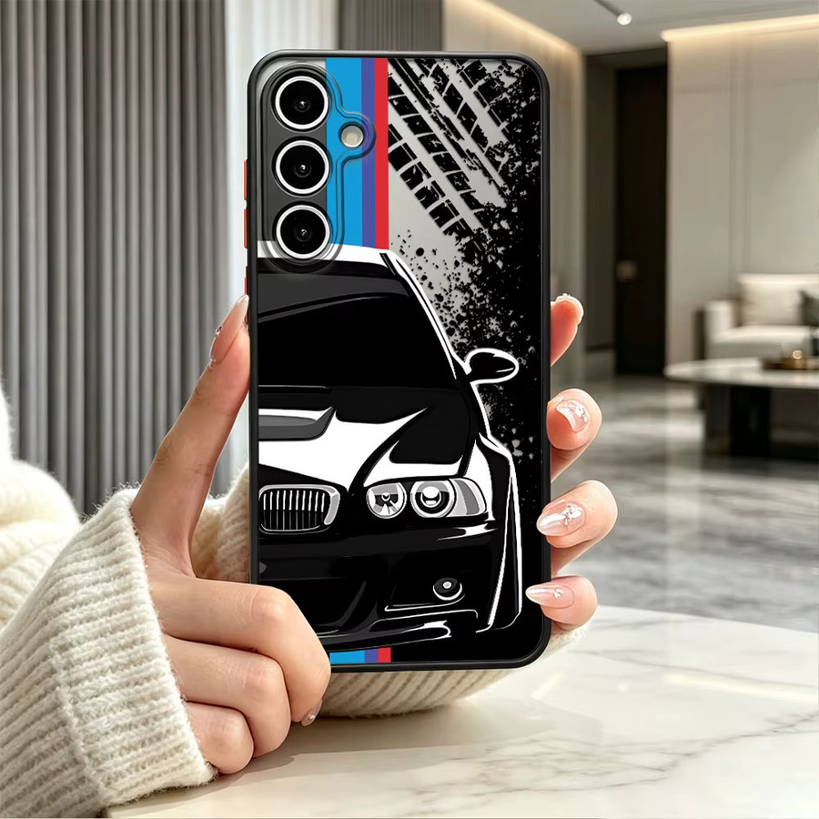 Samsung Handyhülle mit blau-rotem Logo für Galaxy A54 A25 A26 A53 A73 A52 A56 A34 A21s A22 A35 A36 A24 - Bild 1