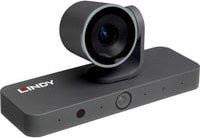 Lindy 4K UHD PTZ Webcam in Schwarz mit USB-A und USB-C Anschluss - Bild 1