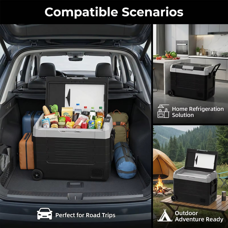 Podofo Tragbarer Autokühlschrank mit LED-Digitalanzeige für Camping und Reisen - Bild 2