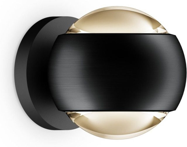 Occhio io verticale LED-Wandleuchte in Schwarz Matt mit warmweißem Licht (3000K) - Bild 1