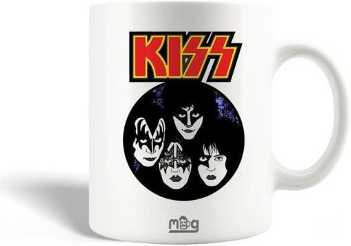 MANIACASE Tasse The Kiss aus Keramik in Rot und Weiß, 300 ml, spülmaschinenfest und mikrowellengeeignet - Bild 1
